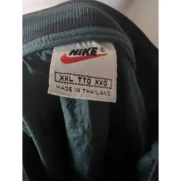 Vintage 90s Nike classic nylon swish logo track pullover windbreaker 2XL - Picture 8 of 10